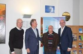 van links naar rechts: Jan Roggeveen, René Mascini, Henk van Velzen en Martijn Vroom.